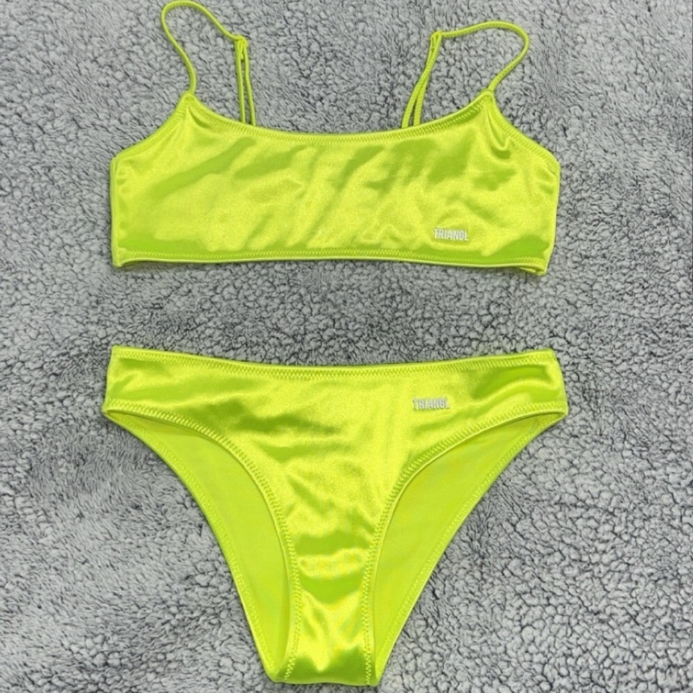 Triangl Neon Yellow Bikini Set